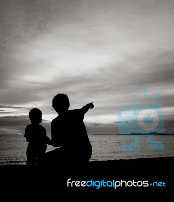 Father And Son Stock Photo