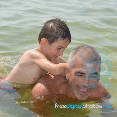 Father And Son Stock Photo