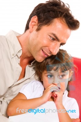 Father With Daughter Stock Photo