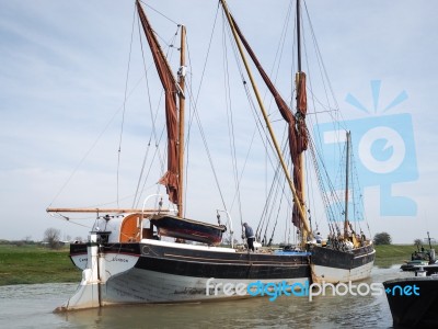 Faversham, Kent/uk - March 29 : Close Up View Of The Cambria Res… Stock Photo