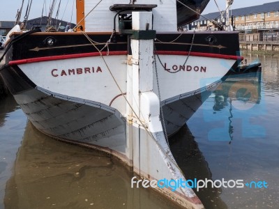 Faversham, Kent/uk - March 29 : Close Up View Of The Cambria Res… Stock Photo