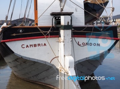 Faversham, Kent/uk - March 29 : Close Up View Of The Cambria Res… Stock Photo