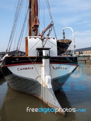 Faversham, Kent/uk - March 29 : Close Up View Of The Cambria Res… Stock Photo