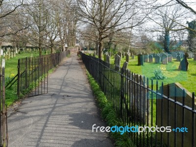 Faversham, Kent/uk - March 29 : View Of St Mary Of Charity Churc… Stock Photo