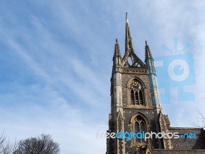 Faversham, Kent/uk - March 29 : View Of St Mary Of Charity Churc… Stock Photo