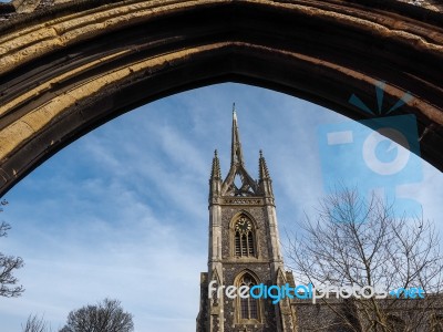 Faversham, Kent/uk - March 29 : View Of St Mary Of Charity Churc… Stock Photo