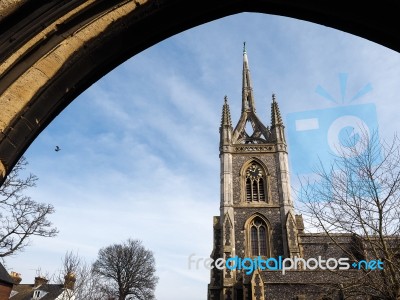 Faversham, Kent/uk - March 29 : View Of St Mary Of Charity Churc… Stock Photo