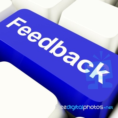 Feedback Computer Key Stock Image