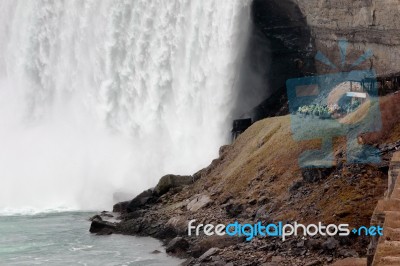 Feel The Power Of The Niagara Falls Stock Photo