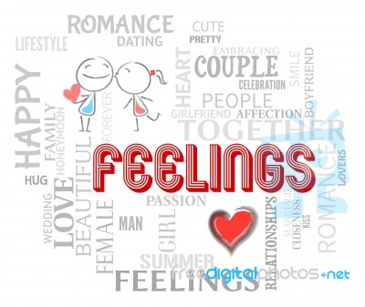 Feelings Couple Means Find Love And Affection Stock Image