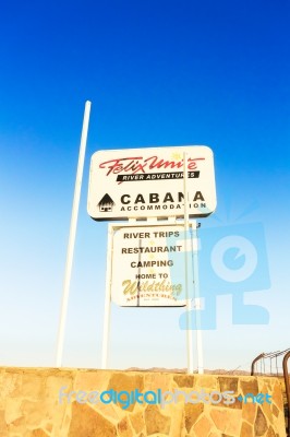 Felix Unite Camp On Orange River In Namibia Stock Photo