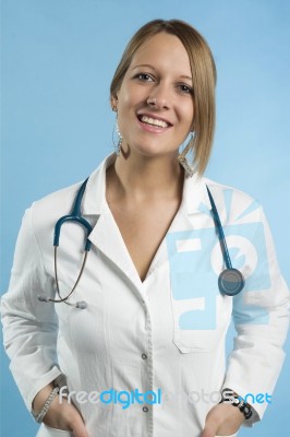 Female Doctor Smiling Stock Photo