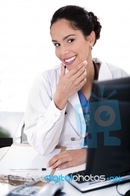 Female Healthcare Professional Stock Photo