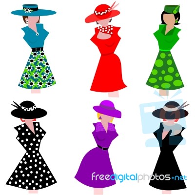 Female Mannequin In Stylish Dresses Stock Image