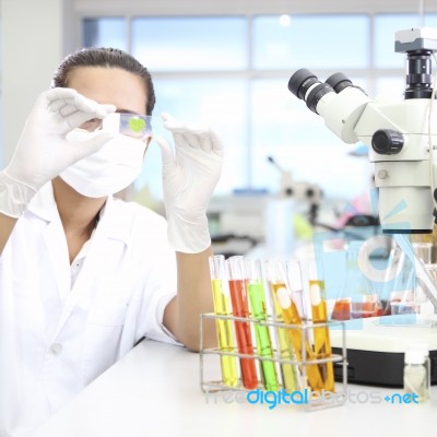 Female Scientists Stock Photo