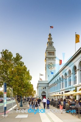 Ferry Building In San Francisco Stock Photo