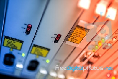 Fiber Optic With Servers In A Technology Data Center Stock Photo