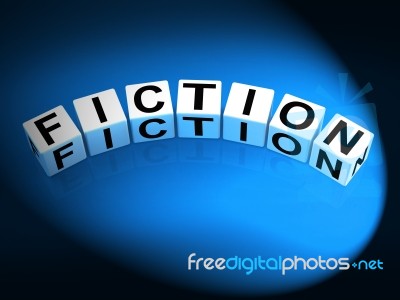 Fiction Dice Show Fictional Tale Narrative Or Novel Stock Image