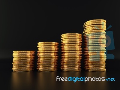 Fifty Cent Coins Stock Image