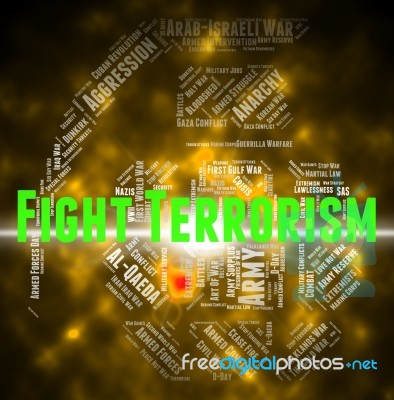 Fight Terrorism Shows Take On And Hijacker Stock Image