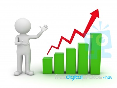 Figure Showing Graph Stock Image