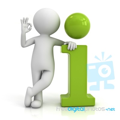 Figure With Information Symbol Stock Image - Royalty Free Image ID ...