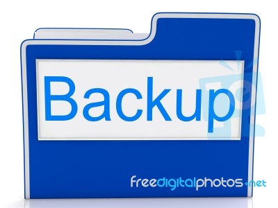 File Backup Represents Data Archiving And Archives Stock Image