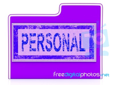 File Personal Means Folders Organize And Paperwork Stock Image