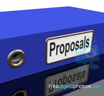 File Proposals Means Project Management And Administration Stock Image