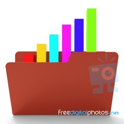 File Report Indicates Business Graph And Analysis Stock Image