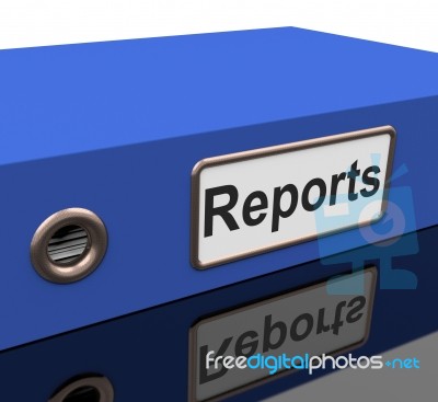 File Report Indicates Information Files And Data Stock Image