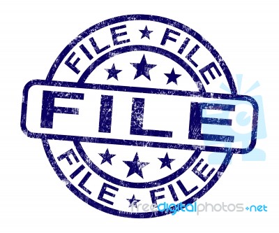 File Stamp Stock Image