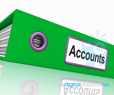 File With Accounts Word Stock Image