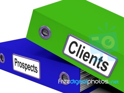 File With Clients Or Prospects Word Stock Image