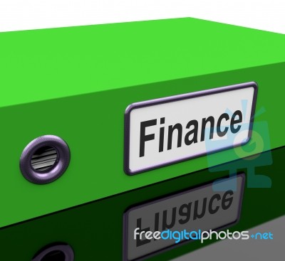 File With Finance Word Stock Image