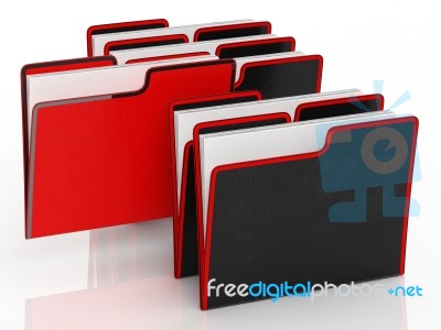 Files Meaning Organising And Paperwork Stock Image