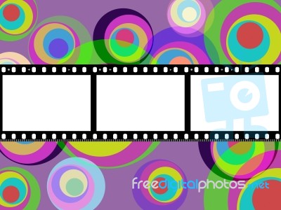 Filmstrip Copyspace Indicates Color Colour And Multicoloured Stock Image