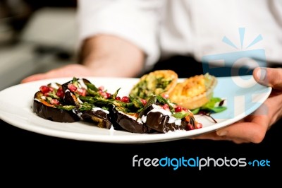 Final Look Of Salad Stock Photo