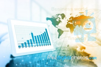 Financial Background Stock Image