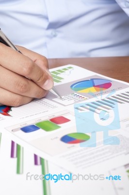 Financial Data Analyzing Stock Photo