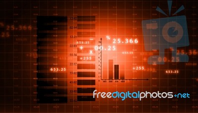 Financial Graph Stock Image