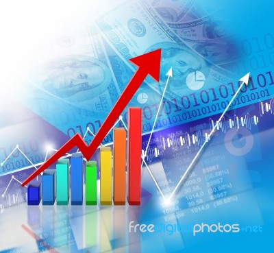 Financial Growth Concept Stock Image