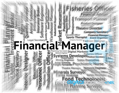 Financial Manager Representing Managing Investment And Finance Stock Image