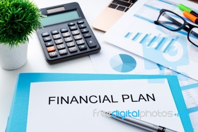 Financial Plan Stock Photo