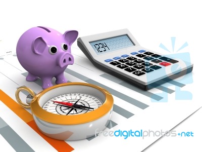 Financial Plan Concept With Financial Report Stock Image