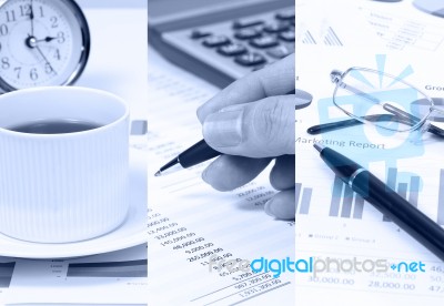 Financial Report Stock Photo