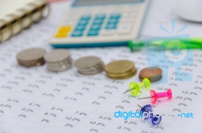 Financial Report Stock Photo