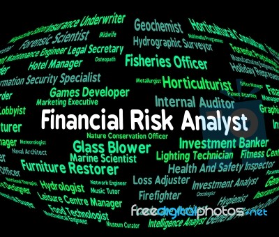 Financial Risk Analyst Representing Unsteady Insecure And Analyze Stock Image