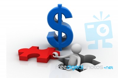 Financial Solution Stock Image