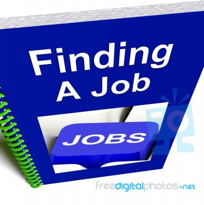 Finding A Job Book Stock Image